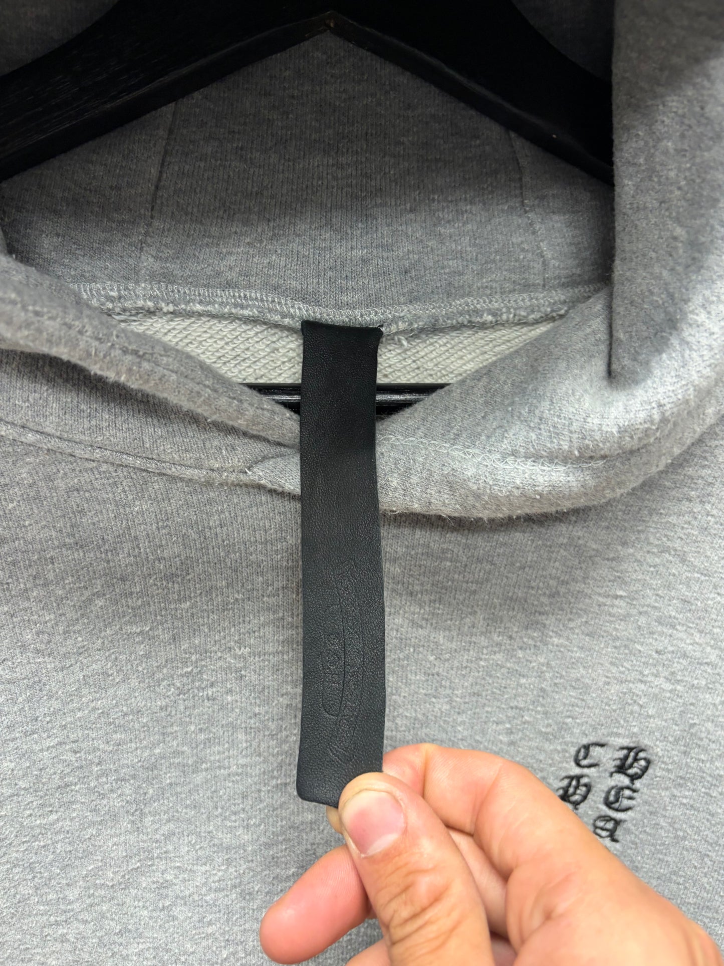 Chrome Hearts Y-Not Leather Plus Cross ‘Fuck You’ Black Label Premium Hoodie