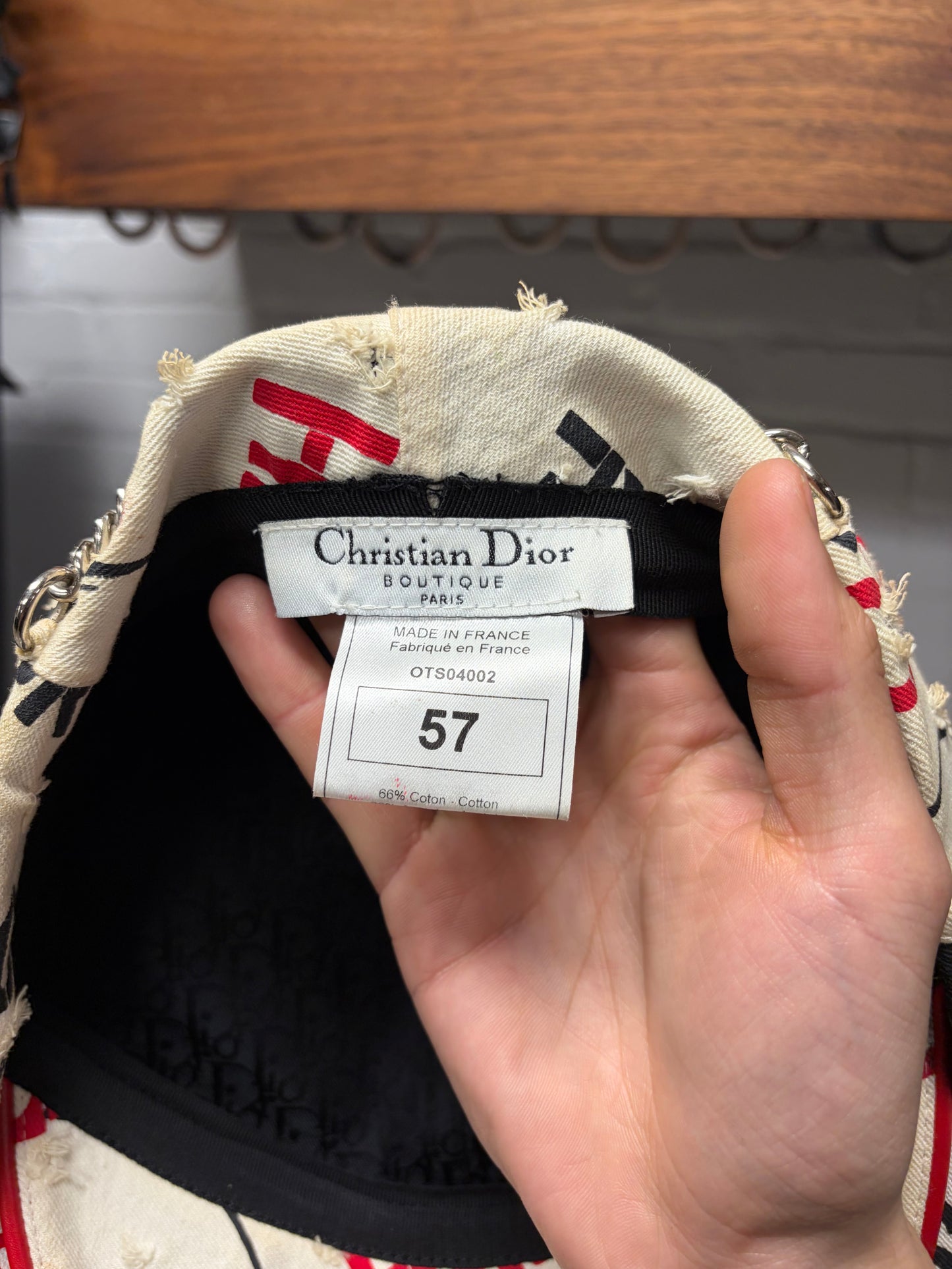 2004 Dior by John Galliano ‘Hardcore’ Pierced Beret