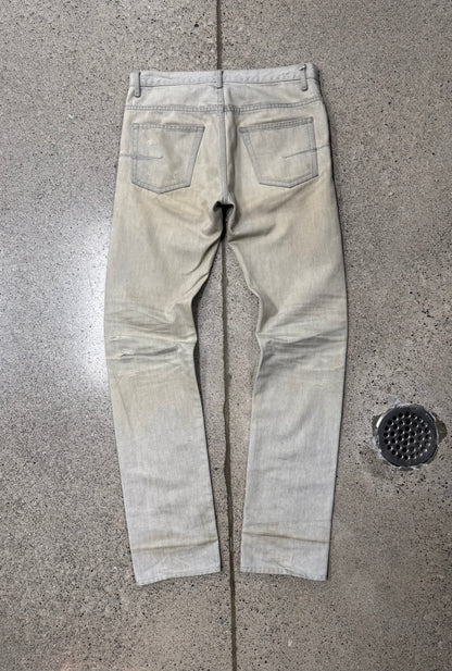 Dior Homme ‘Unaltered’ Dirt Wash Grey Skinny Jeans