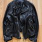 14th Addiction ‘Double Zip’ Lambskin Leather Riders Jacket