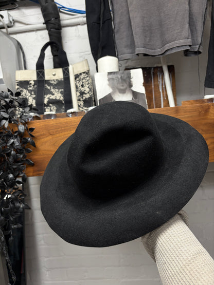 Off-White Black ‘Rabbit Pelt’ Wide Brim Fedora