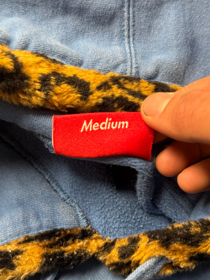 AW2021 Supreme ‘Leopard Trim’ Hoodie