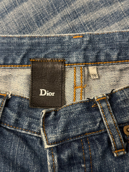 Dior Homme ‘Clawmark’ Washed Blue Skinny Denim