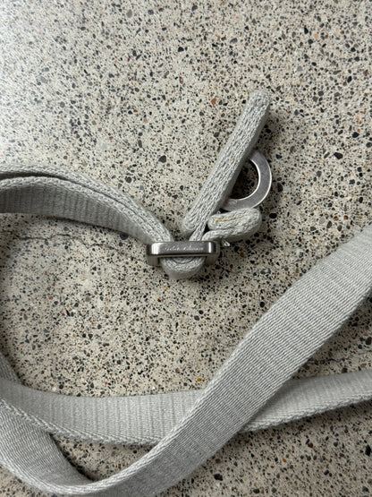 Rick Owens ‘Disco’ Silver/Pearl Clip Closure Belt