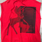 2017 Givenchy ‘Bambi’ Red Cutoff Pullover Hoodie