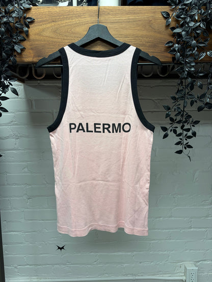 2000s Dolce & Gabbana ‘Football’ Embroidered Logo Tank Top