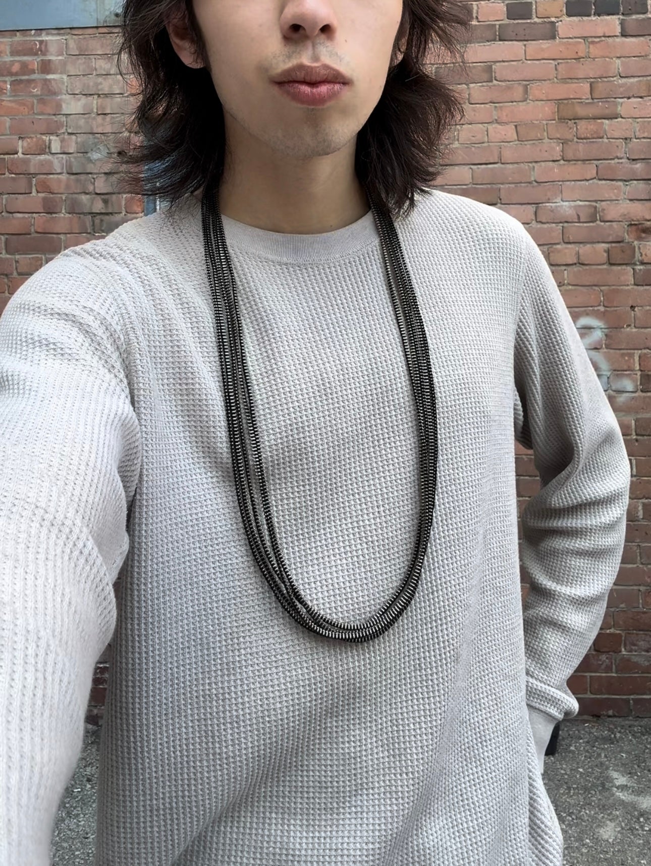 SS2010 Ann Demeulemeester Zipper Necklace