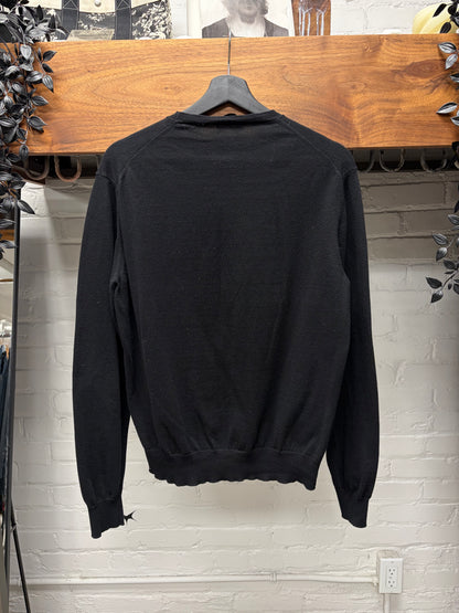 Prada Basic Black Cashmere Fitted Sweater