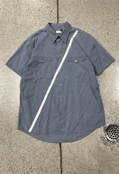 Vintage 1998 Helmut Lang ‘3M Stripe’ Button Down Work-Shirt