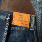Yohji Yamamoto x Spotted Horse Leather Patch Repaired Blue Jeans