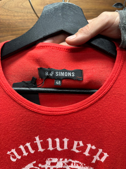AW2001 Raf Simons ‘Riot Riot Riot’ Antwerp 3/4 Baseball Sleeve Shirt