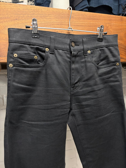 2017 Saint Laurent ‘D02’ Unaltered Black Skinny Jeans