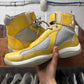 2000s Prada ‘Americas Cup’ Bike Yellow/Grey Patent Leather High Top Sneakers
