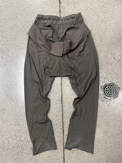 AW2007 Rick Owens ‘Exploder’ Dust Brown Creatch Cargo Pants