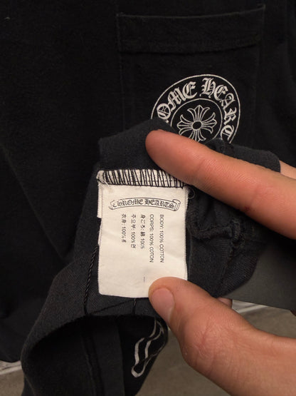 Chrome Hearts ‘Paris’ Store Exclusive Horseshoe Logo Black Graphic T-Shirt