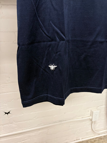 Dior Homme ‘Bee’ Embroidered Logo Navy/White T-Shirt