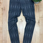 Ann Demeulemeester Striped Grey Wool Slim/Skinny Trousers