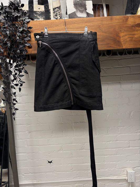 Rick Owens Double Layered Aircut Skirt