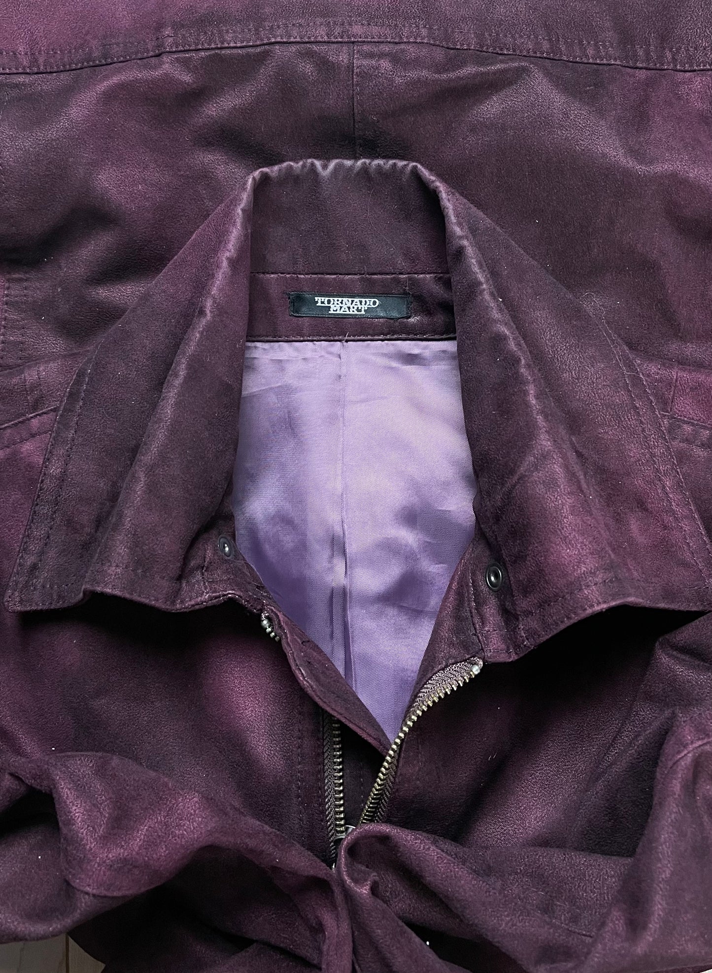 Tornado Mart Oxblood Red Zip Work Jacket