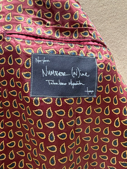 AW2003 Number (N)ine ‘Touch Me I’m Sick’ Suede Shearling Collared Jacket