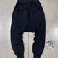 Rick Owens DRKSDHW Black Heavy Cotton ‘Pod’ Drop Crotch Sweatpants