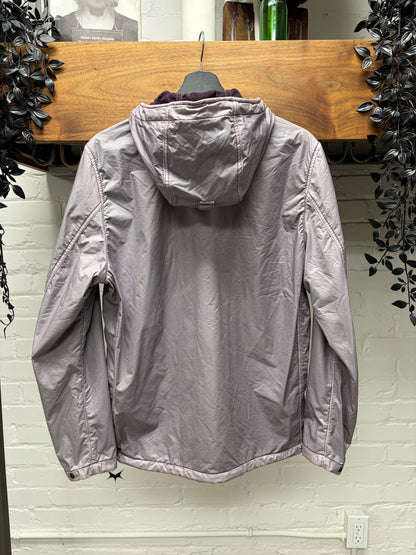 Stone Island Purple ‘Lamy’ Flock Hooded Jacket with Liner