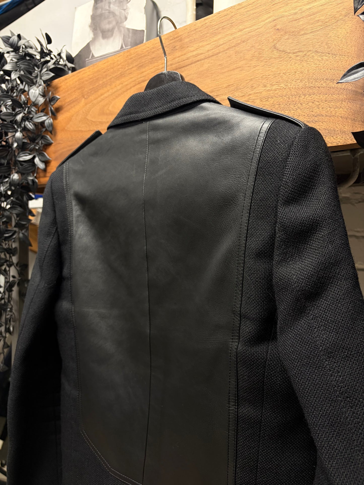 AW2007 Dior Homme by Hedi Slimane ‘Navigate’ Hybrid Lambskin Leather Double Breasted Jacket