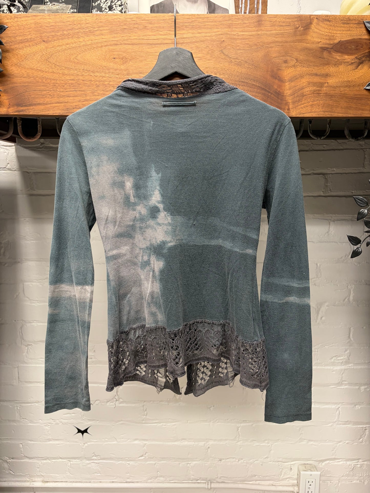 Vintage Jean Paul Gaultier ‘Chains’ Layered Mesh Long Sleeve Top