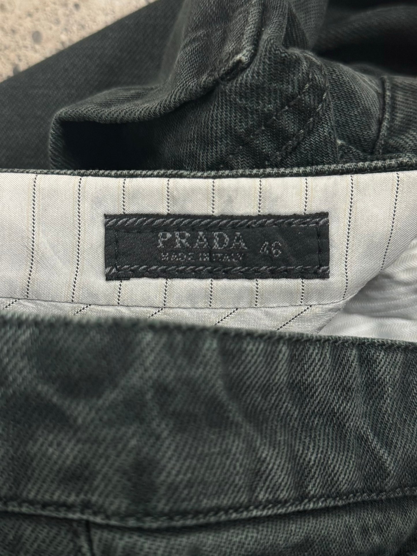 Prada Mainline ‘Deep Green’ Straight Cut Denim