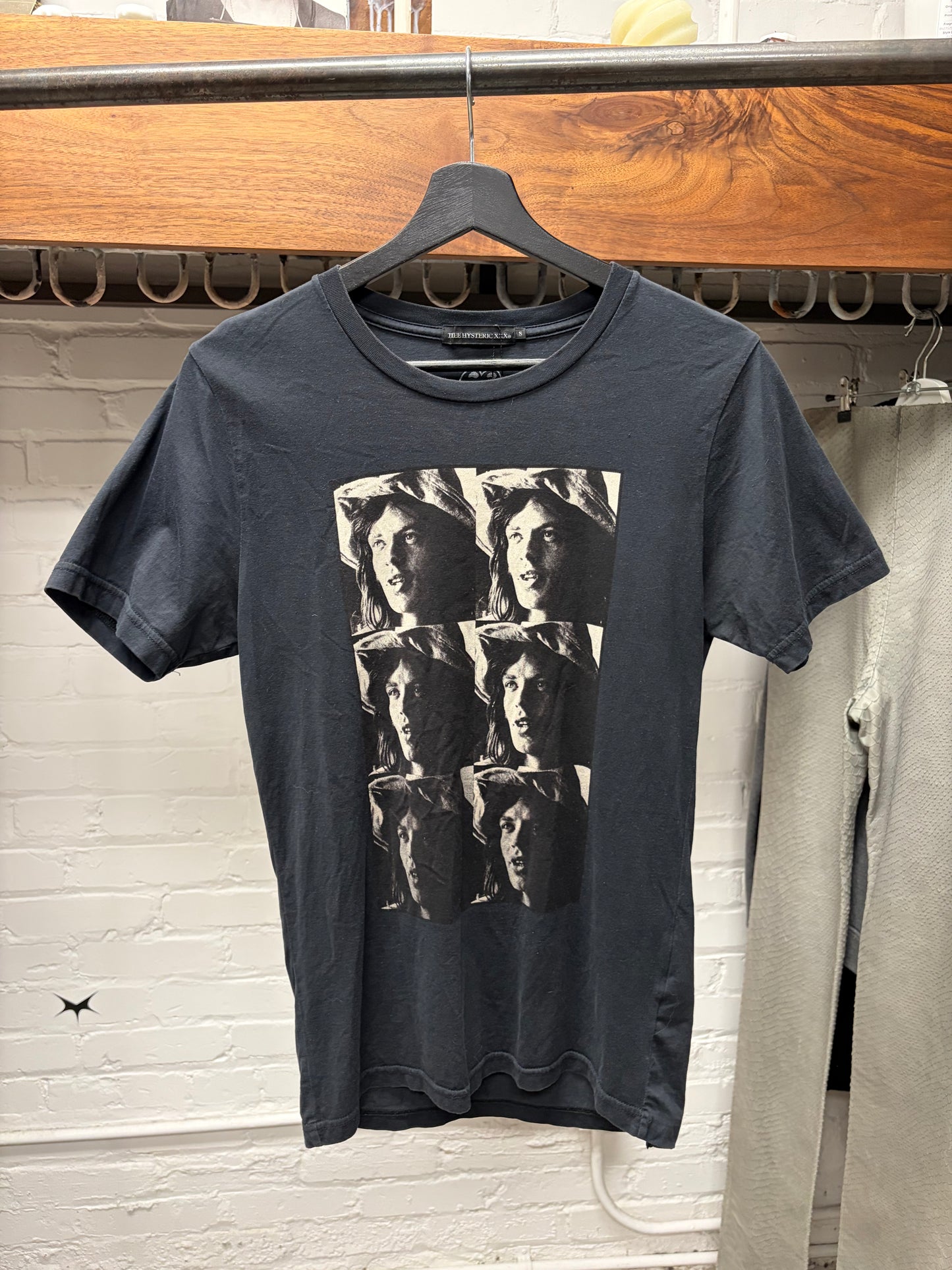 Hysteric Glamour ‘Rolling Stones’ Black Graphic T-Shirt