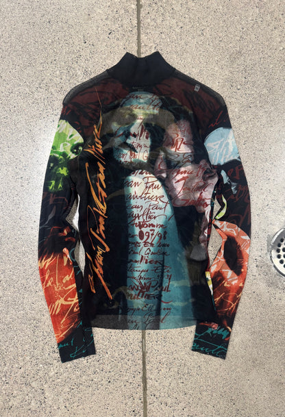 AW1998 Jean Paul Gaultier ‘Vampire’ Mesh Long Sleeve Shirt