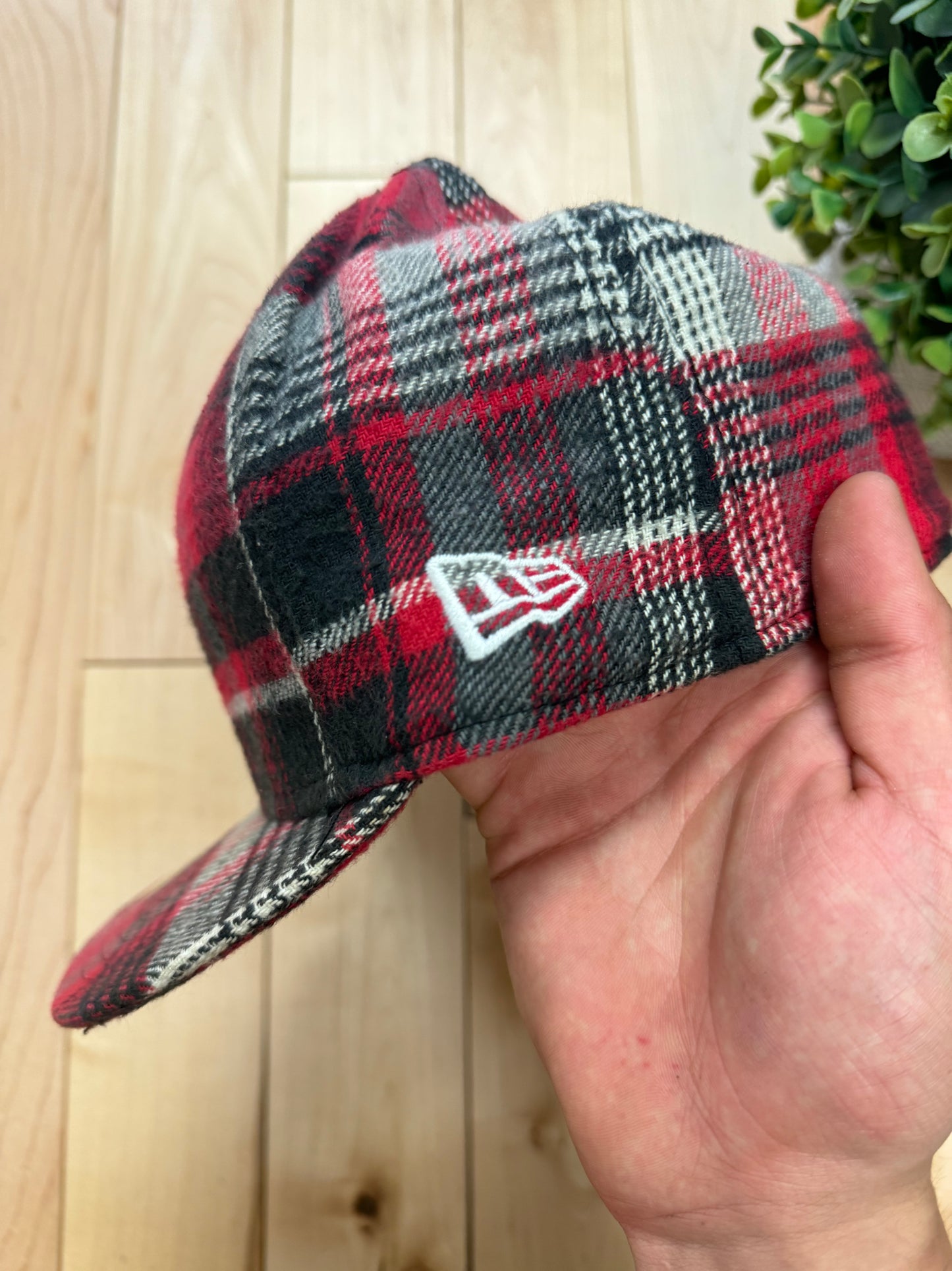 2000s Stussy x New Era Plaid Wool Fitted Hat