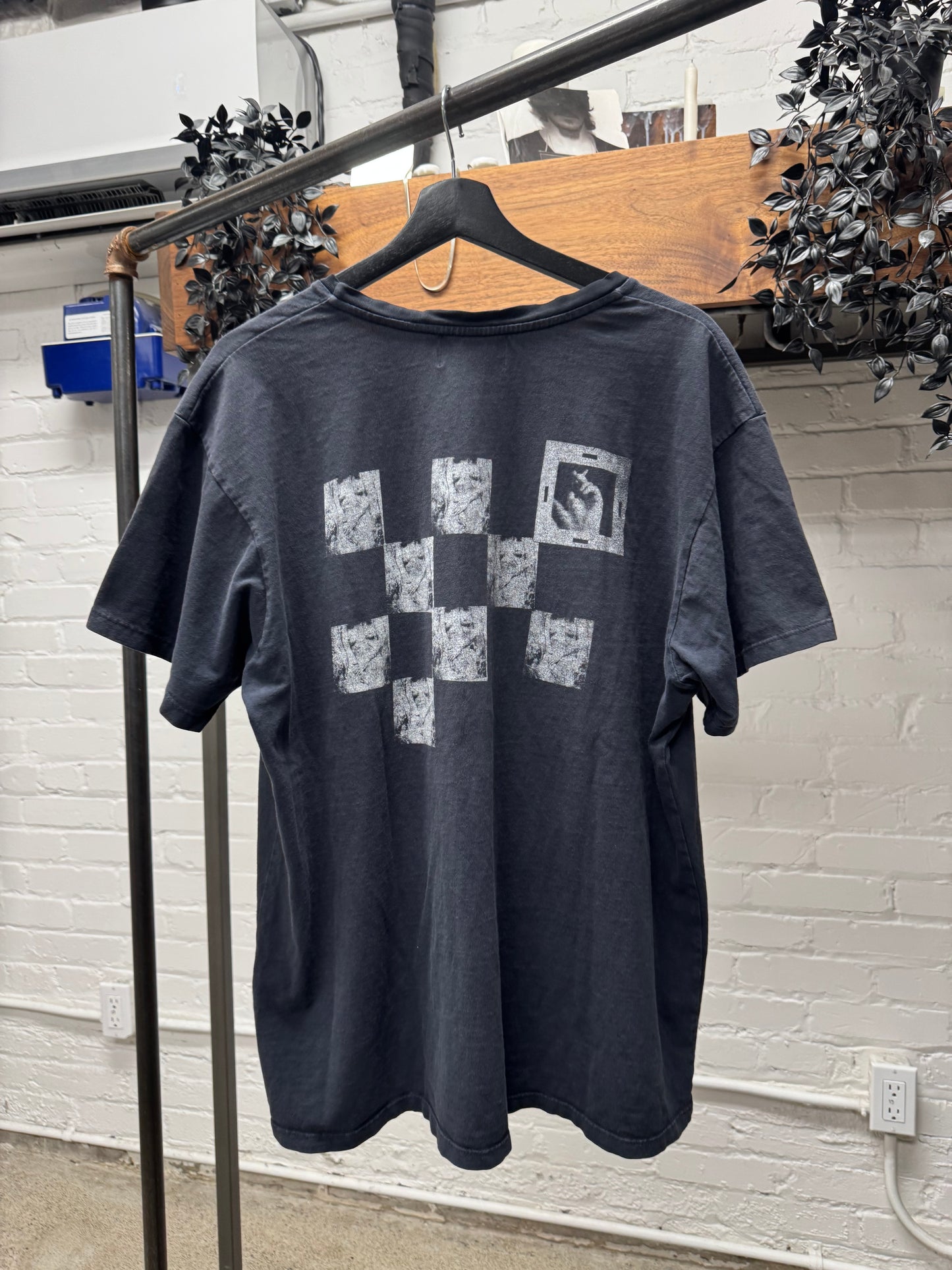 Enfants Riches Deprimes ‘Porn & Cigarettes’ Checkerboard T-Shirt