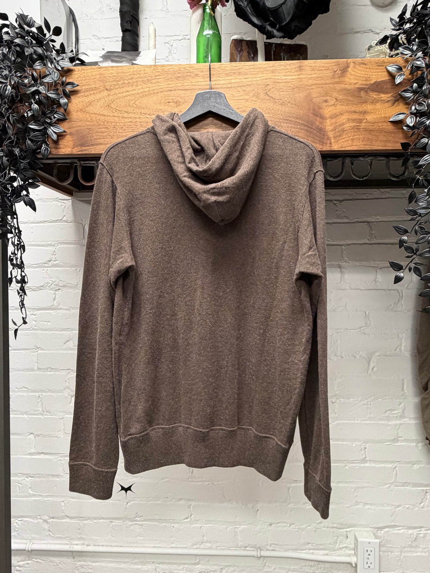 Hysteric Glamour ‘See no Evil’ Brown Graphic Zip-Up Hoodie