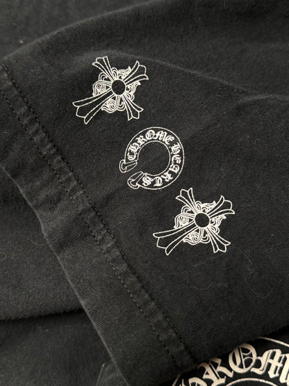 Chrome Hearts T-Bar Logo Black Graphic T-Shirt