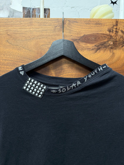 AW2020 Raf Simons ‘Solar Youth’ Flag Patch Black T-Shirt