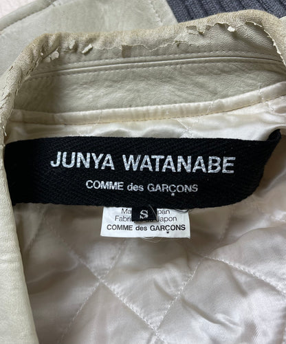 Junya Watanabe Hybrid Mohair/Leather Biker Jacket