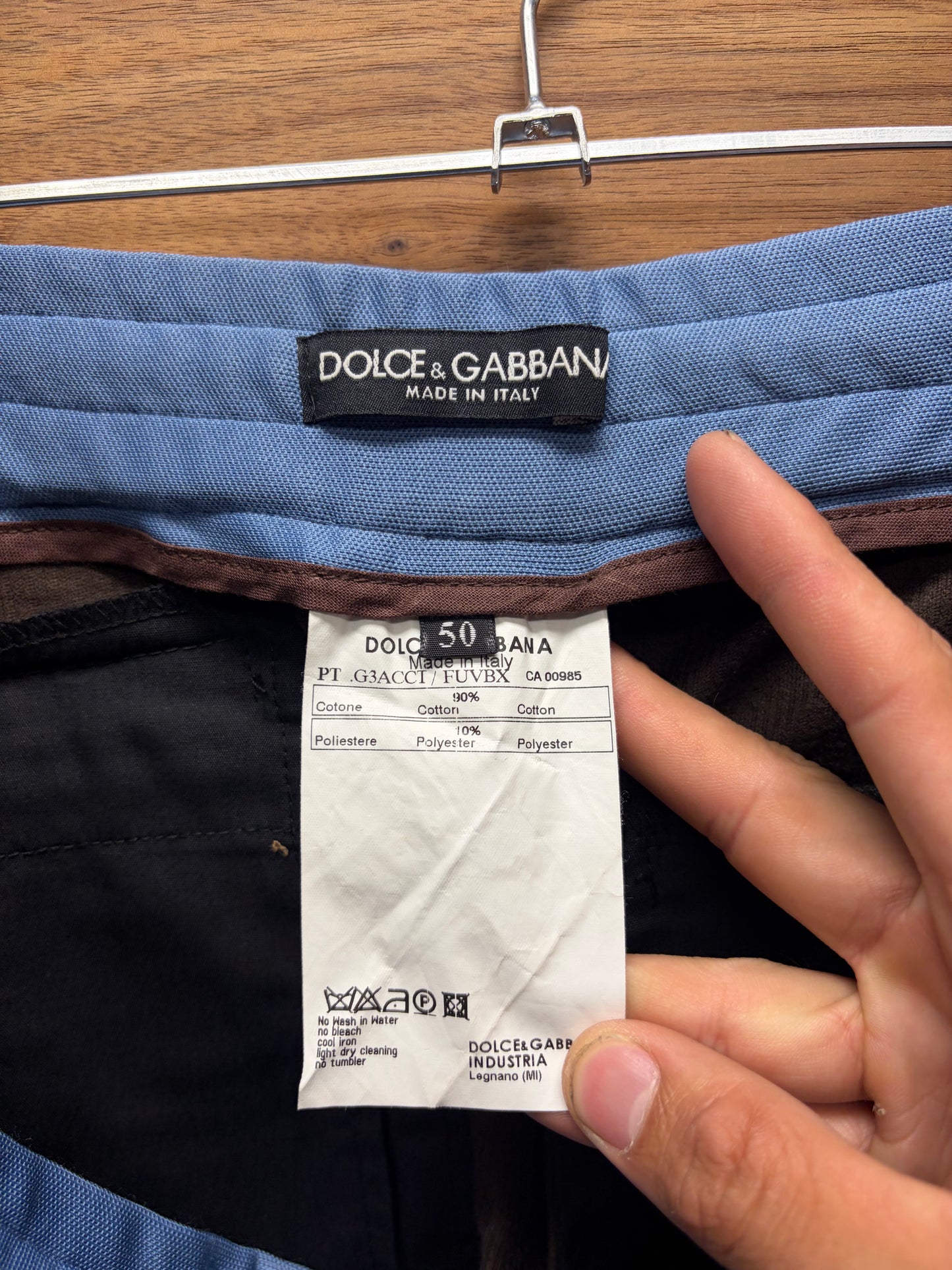 Dolce & Gabbana Corduroy/Track Pants Hybrid Wide Leg Bottoms