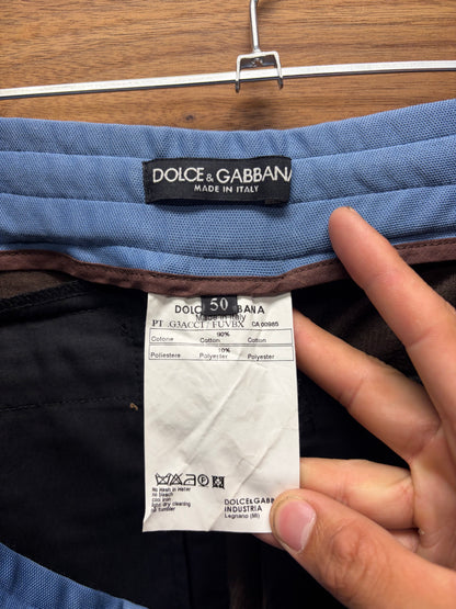 Dolce & Gabbana Corduroy/Track Pants Hybrid Wide Leg Bottoms