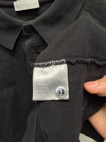 Dior Homme Black Cotton Embroidered ‘Bee Motif’ Polo