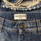2021 Balenciaga Blue Washed Heel Bite Denim
