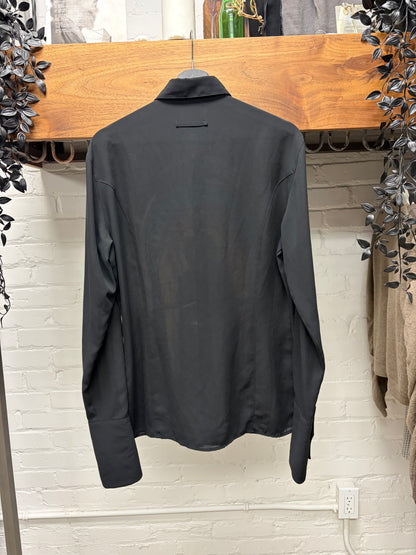 SS1998 Jean Paul Gaultier ‘Marilyn Manson’ Cathedral Portrait Black Button Snap Shirt