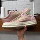 SS2023 Rick Owens Pink Canvas ‘Vans’ High Top Sneakers