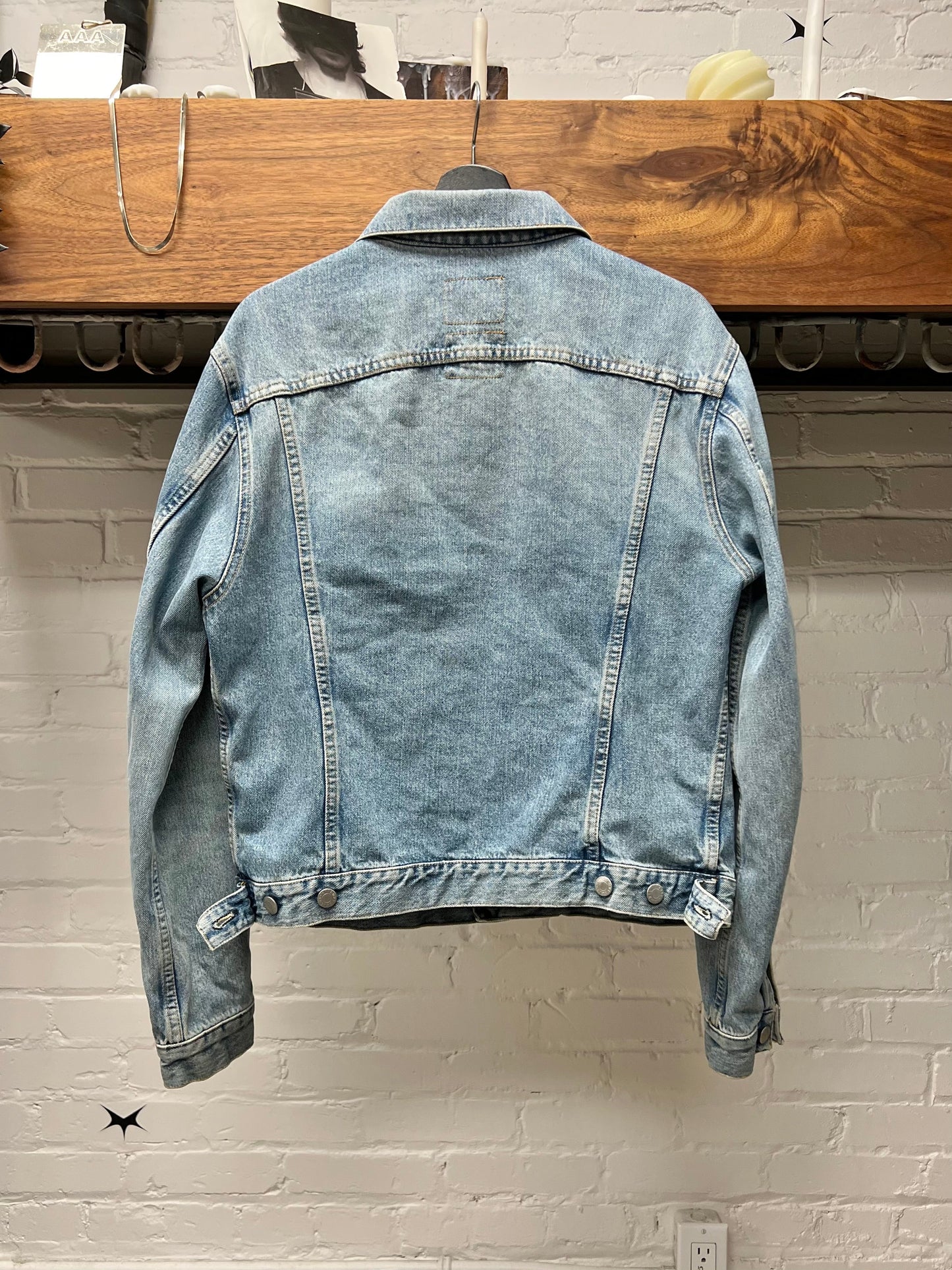Vintage Helmut Lang ‘Light Wash’ Blue Denim Trucker Jacket