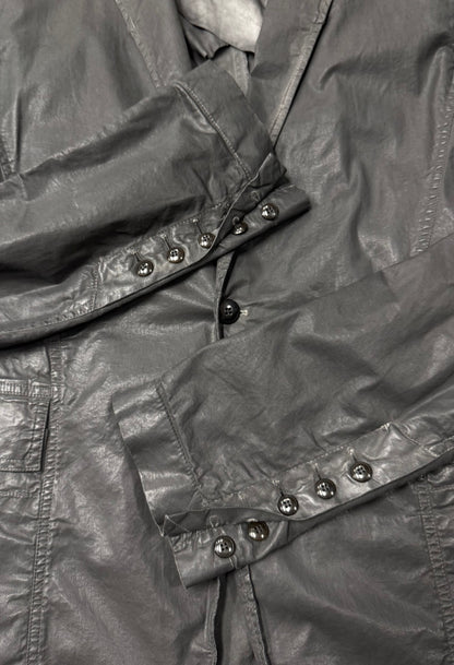 2014 Rick Owens ‘Waxed’ Black Single Button Blazer
