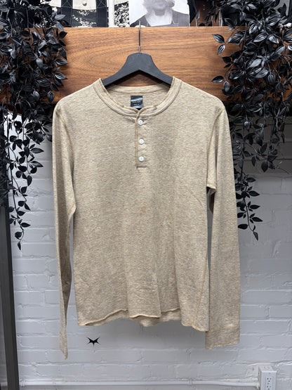 OG Number (N)ine ‘Oatmeal’ Henley Thermal Long Sleeve Shirt