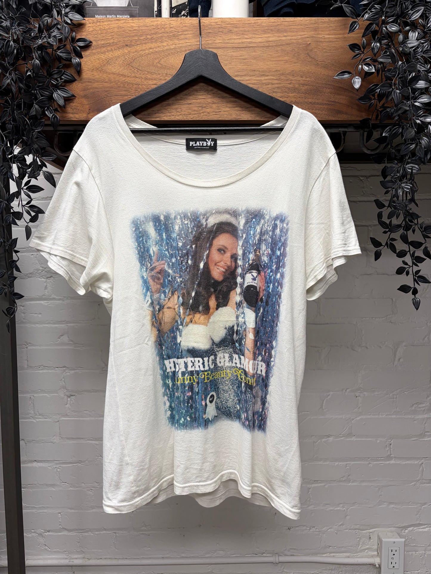 Hysteric Glamour ‘Playboy Beauty Contest’ White Graphic T-Shirt