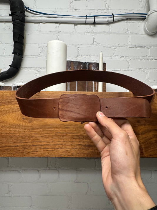 Maison Martin Margiela ‘Faceless’ Brown Leather Belt