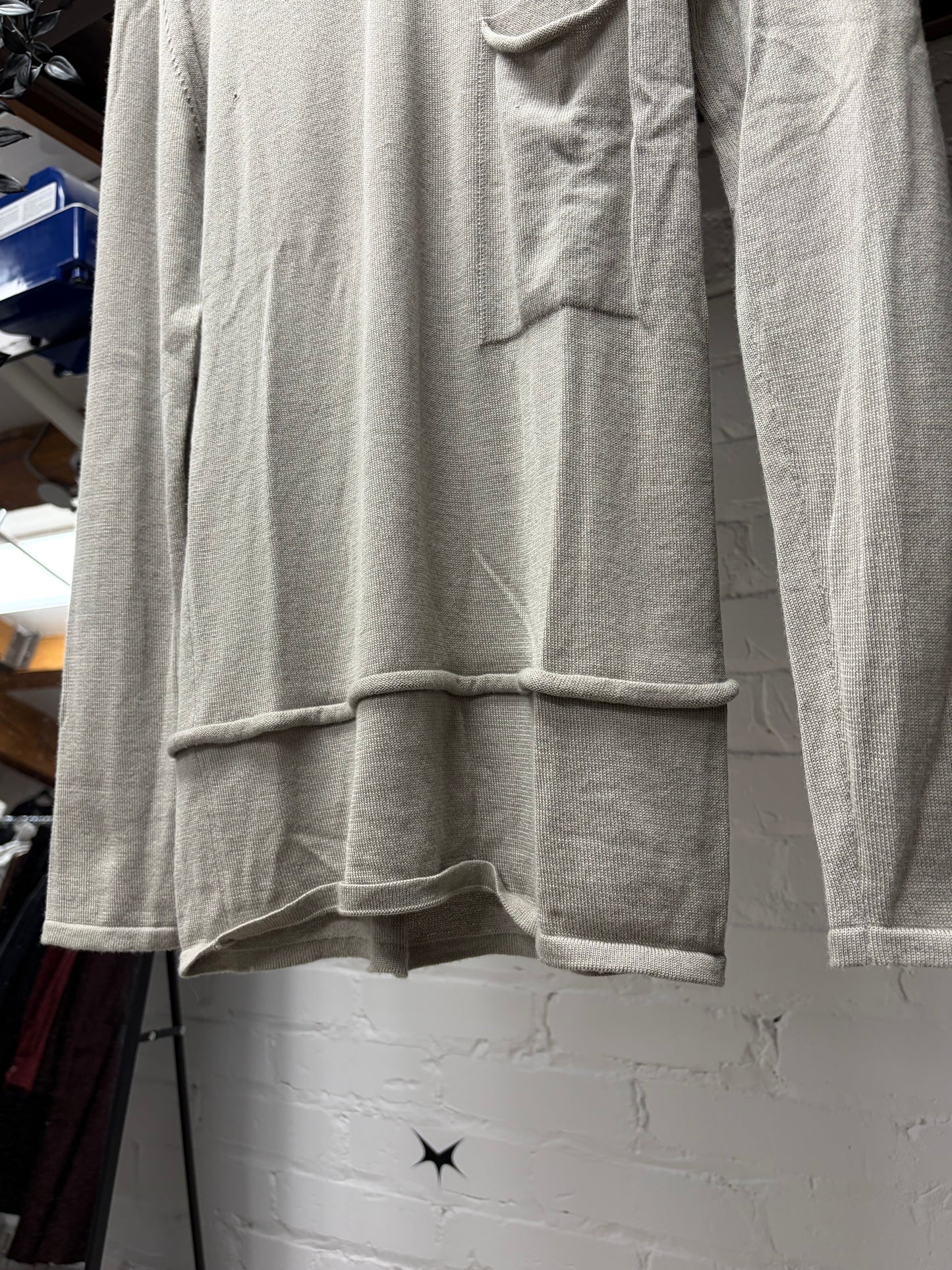 AW2018 Rick Owens ‘Sisyphus’ Pearl Layered Knit Sweater