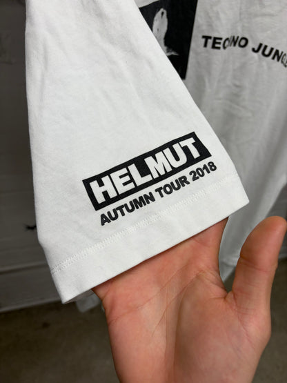 AW2018 Helmut Lang ‘Techno Jungle’ Double Layered White T-Shirt